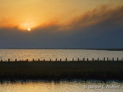 Powderhorn Lake Sundown_32617.jpg - Photographed along the Gulf coast near Port Lavaca, Texas, USA.
